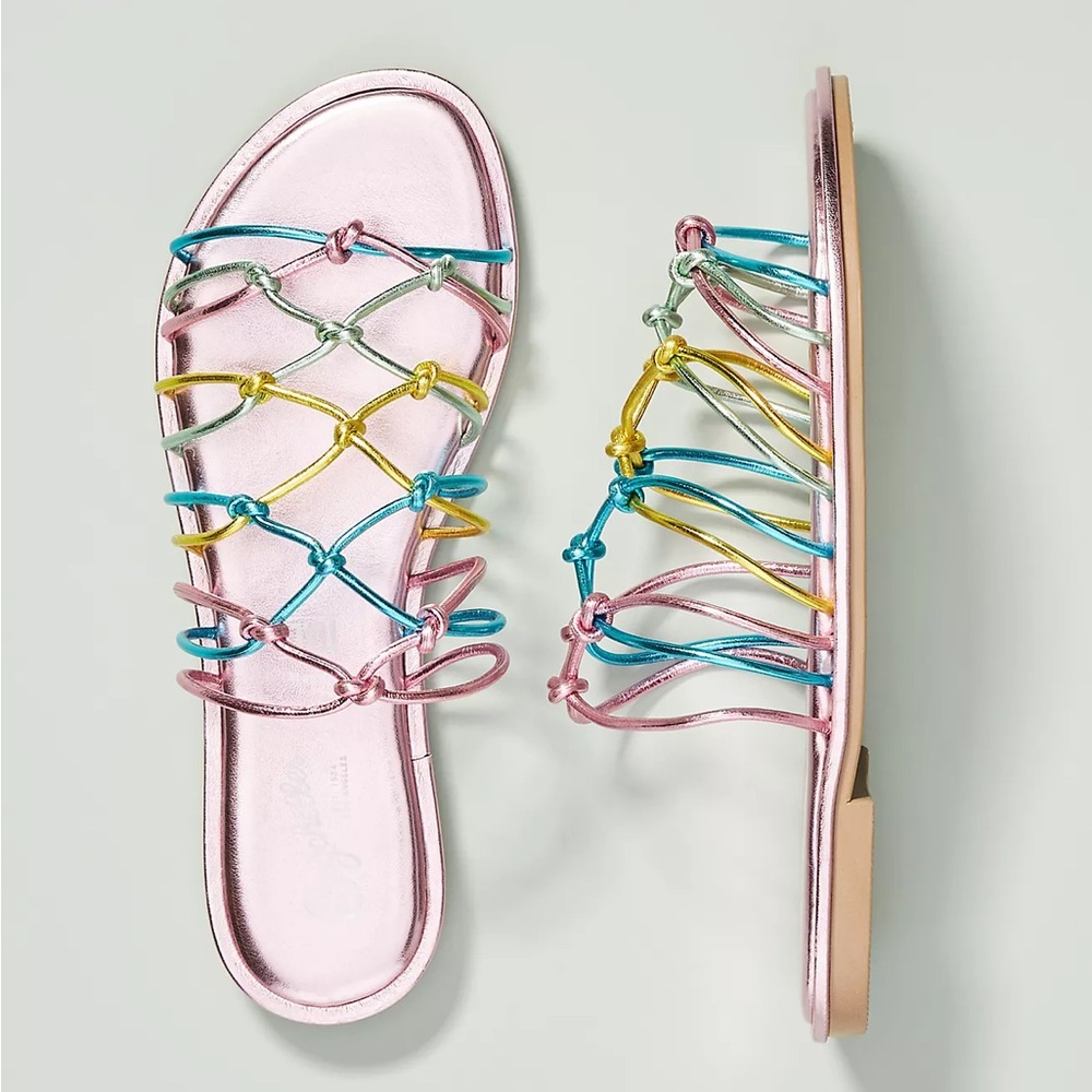 Anthropologie seychelles authentic slide  Multicolor Strappy Sandals